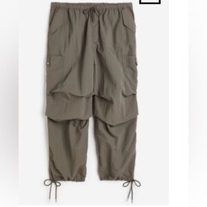 H&M+ NYLON PARACHUTE PANTS